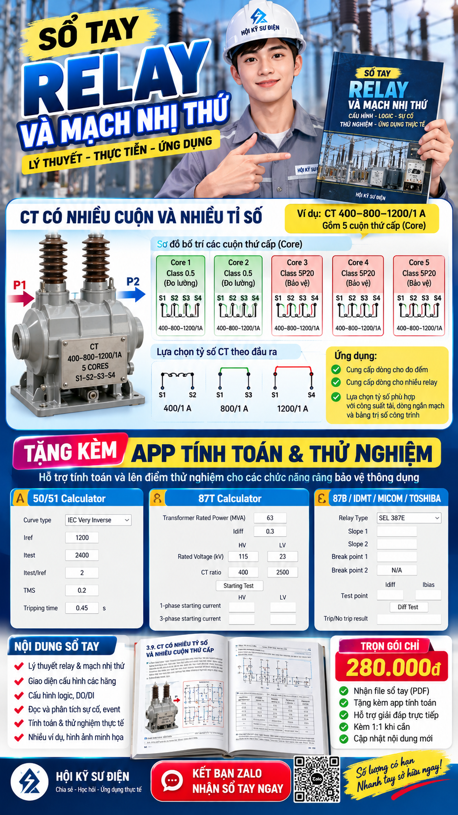 Sổ tay Relay và Mạch nhị thứ kèm ứng dụng